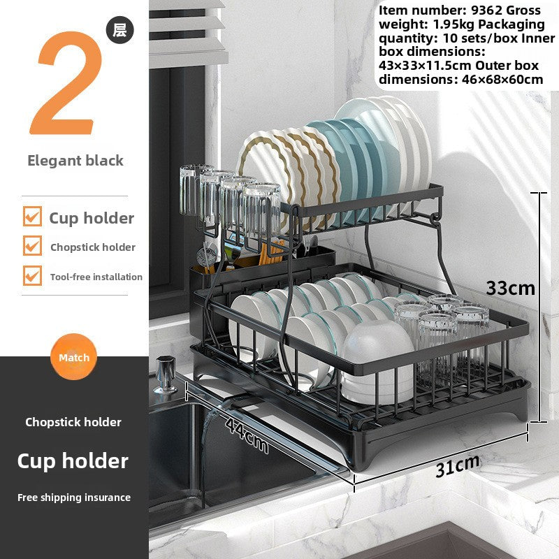 Stainless Steel Kitchen Dish Drainer Rack