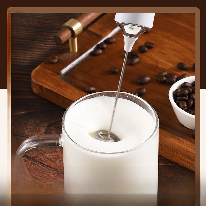 Household Handheld Egg Liquid Frother, Coffee Milk Frother, Electric Milk Mixer, Cream Whipper