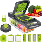 Multifunctional vegetable cutting artifact