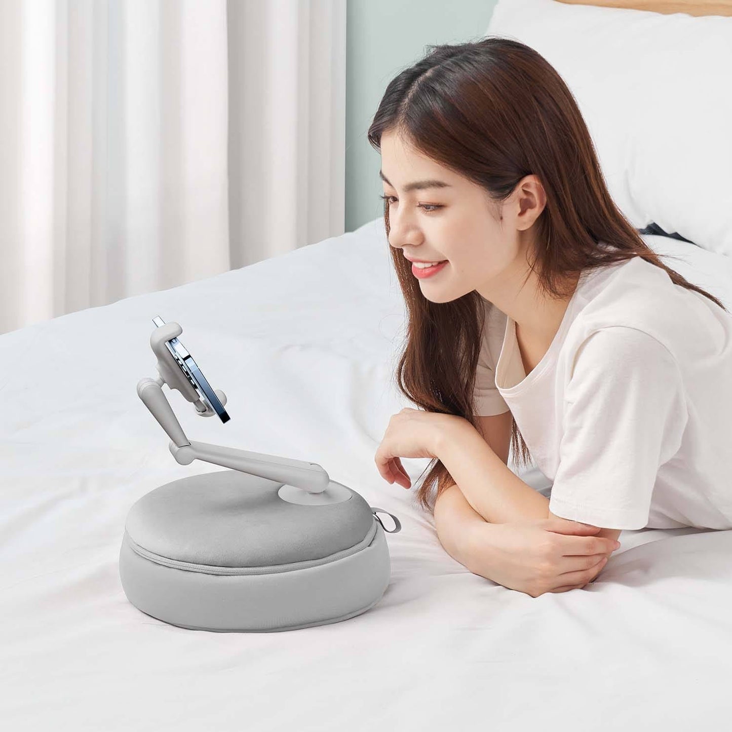 Xgear Patent Ergonomic Portable Multifunctional Adjustable Pillow Mobile Stand Hands Free Flexible Phone Holder