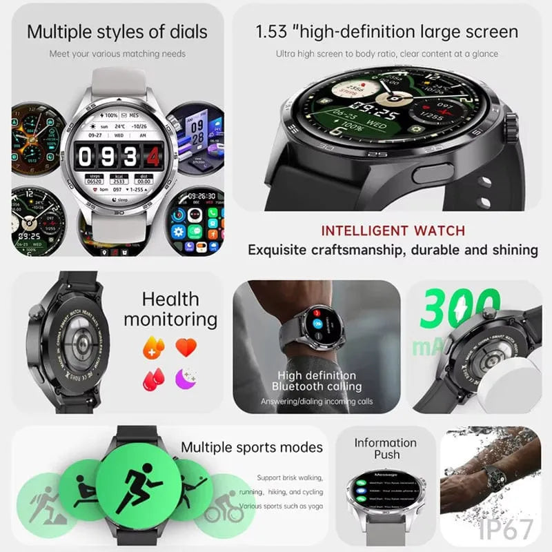 Dropship Screen Smart Watch 2026 Original IP67 AMOLED Display 4 Days Battery Touchscreen Fitness Tracker Wireless Charging