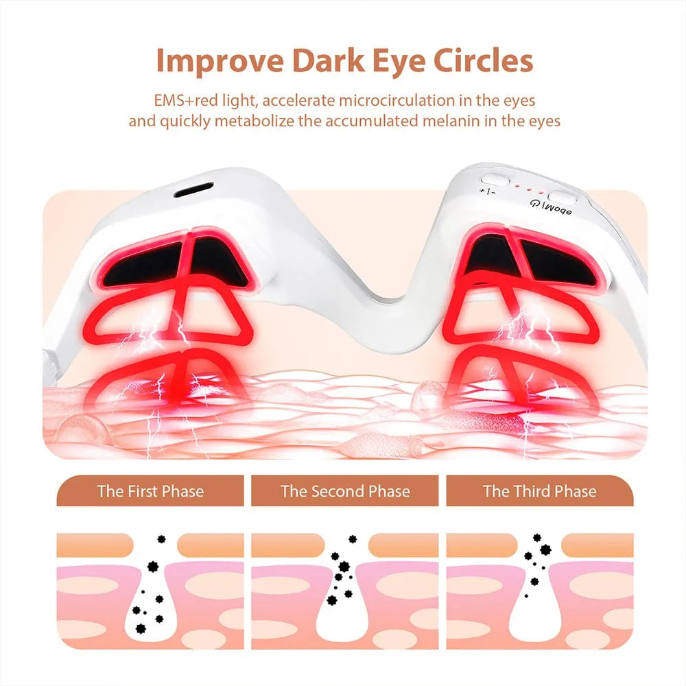 Hot Selling 4 Mode 3 Speed Eye Relief Massager Eye Fatigua Lifting Tightening Dark Circles Wrinkles Remove Eye Massager