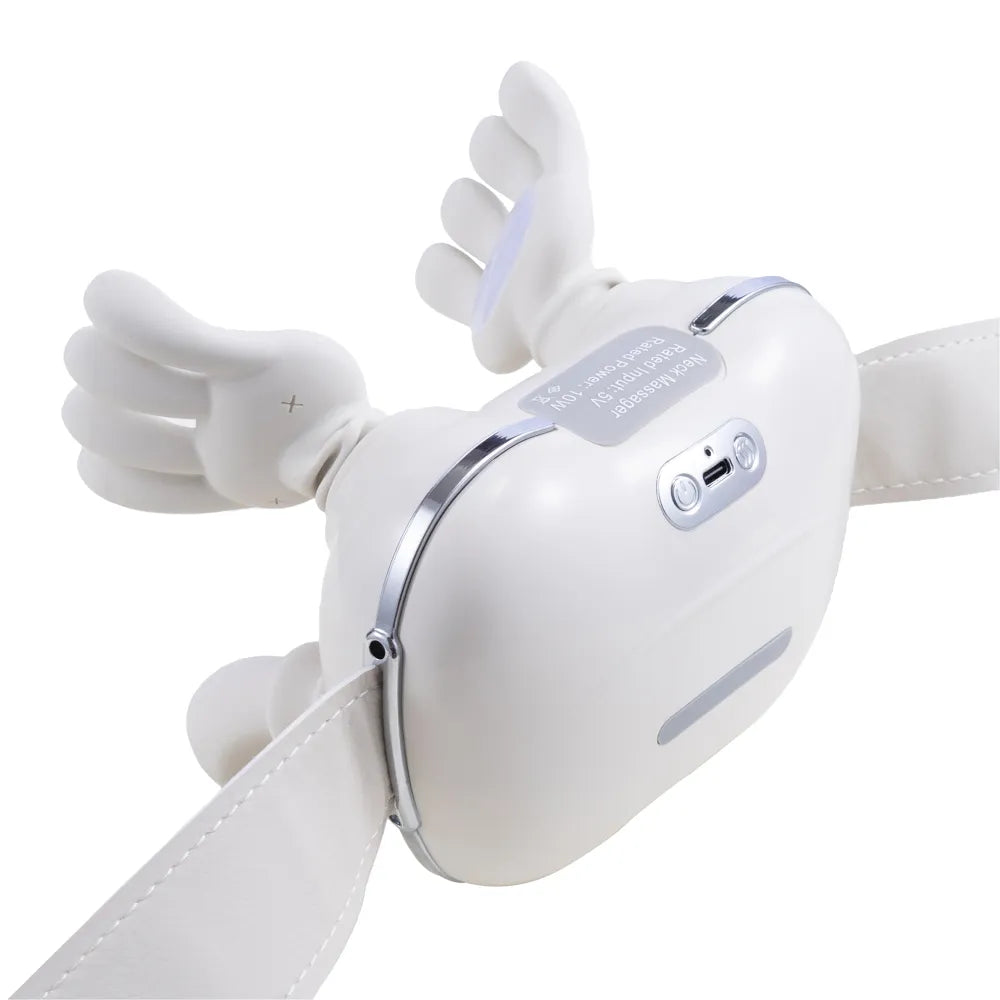 New Shiatsu Neck & Shoulder Massager with Pulse Deep Tissue Kneading Heat Timing Control