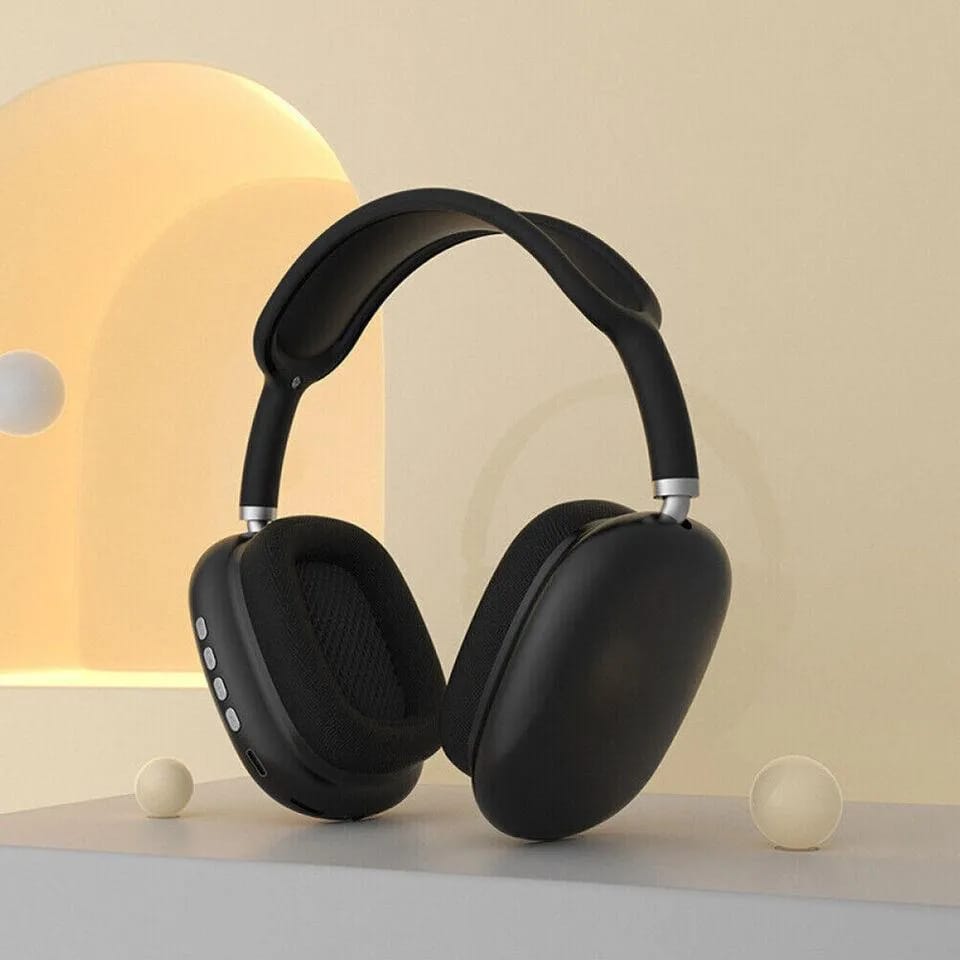 Max-Style High Quality Wireless Bluetooth Headphones with Breathable Ear Cushions & Built-in Mic
