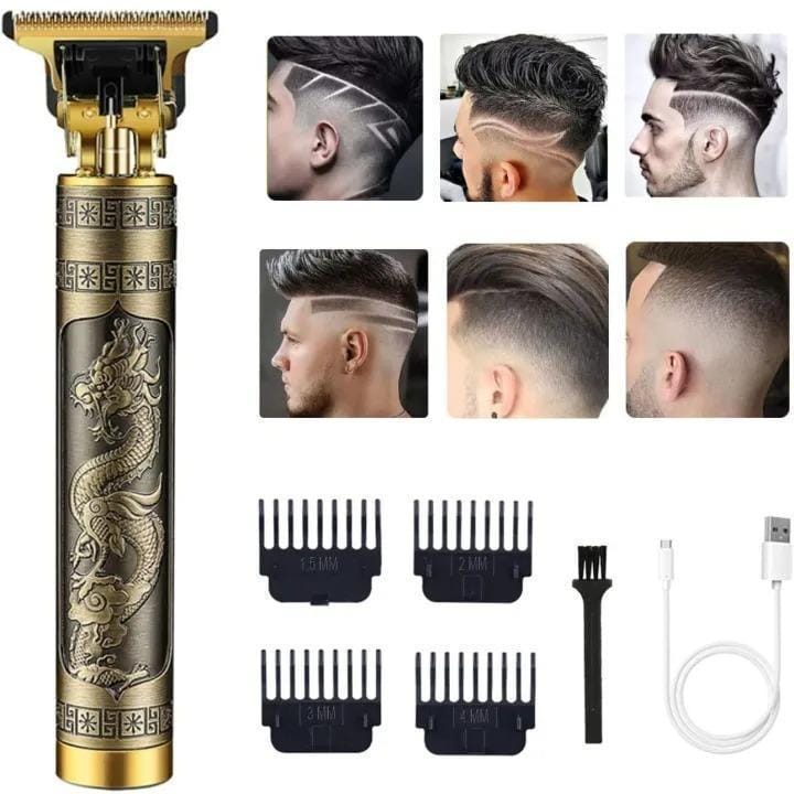 Rechargeable Hair Trimmer for men Brown silver