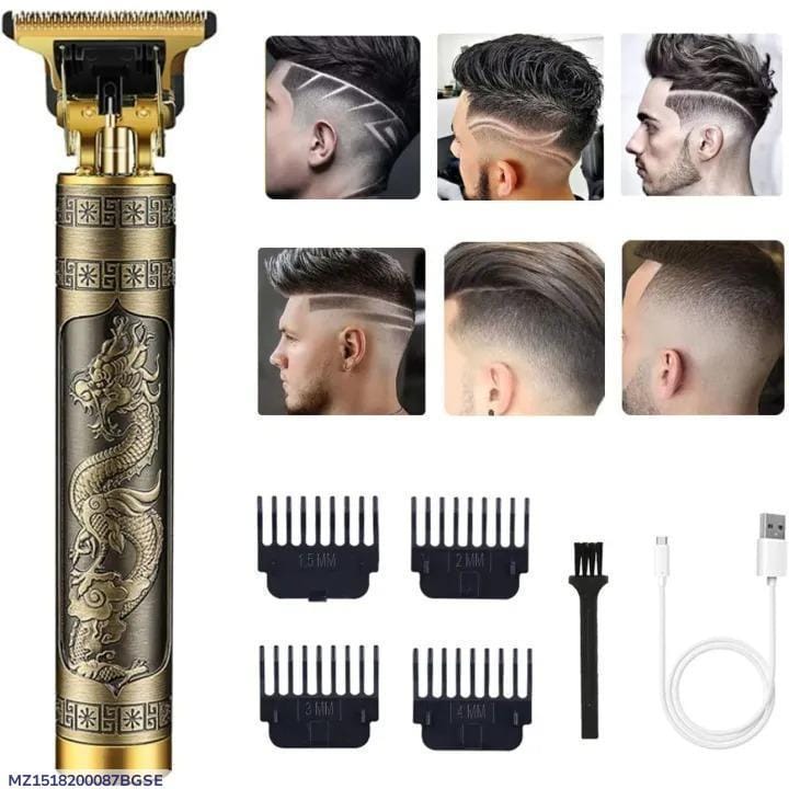 Rechargeable Hair Trimmer for men Brown silver