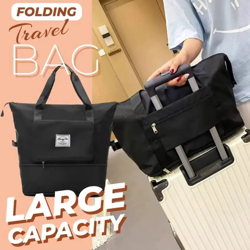 2 in 1 Folding  Travel Bag  larg capacity waterproof Duffel bag with Dry & wet separation