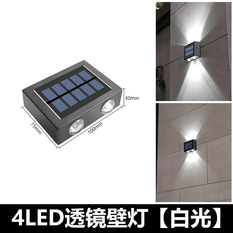 Outdoor Waterproof Solar LED Up and Down Wall Light – Automatic Sensor Garden & Porch Lamp