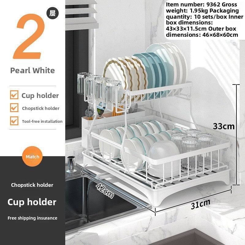 Stainless Steel Kitchen Dish Drainer Rack